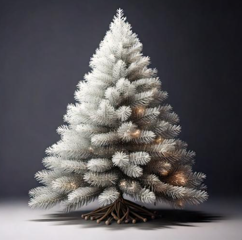 White Artifical Christmas Tree